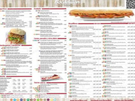 Bocadillón menu