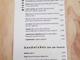 Forn Cafè Idò menu