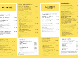 El Cortijo Paredón menu