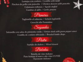 Los Padrinos menu