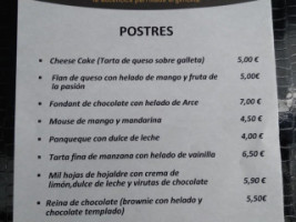 La Churrasquita Tres Cantos menu