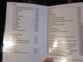 Bugus menu