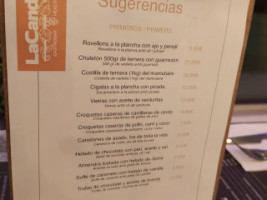 Lacandela Viladecans Mediterraneo menu