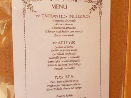 Reunión menu