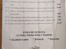 El Refugio menu