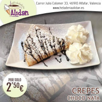 Heladeria Alidan menu