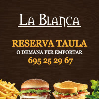 La Blanca menu