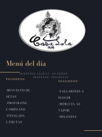 Casa Lola menu