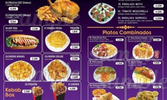 Sarroca Pizza Kebab menu