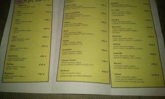 Pizzeria Es Canto De Sa Pizza menu