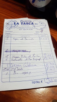 La Tasca menu