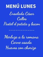 Aldea menu