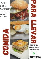 Izar Zuria Taberna menu