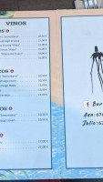 Bar Restaurante Piscinas menu