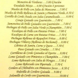 Marín Andosilla menu
