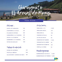 Chiringuito El Arenal De Morís menu