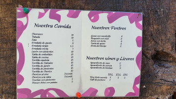 Mesón De As Veigas menu