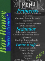 Roney menu