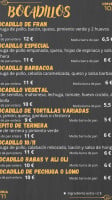 10/11 Cervecería menu