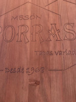 Mesón Porras menu