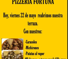 Pizzeria Fortuna menu