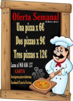 Pizzeria Fortuna menu