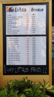 Café La Plaza menu