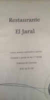 El Jaral menu