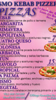 Lismo Kebab Pizzeria menu