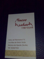 Nuevo Azahara Taperia menu