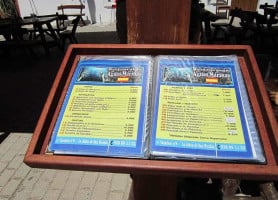 Esther Aguas Marinas menu