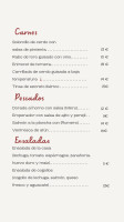 Taperia Central menu