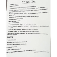 El Valle menu