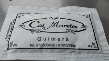 Cal Moretes menu