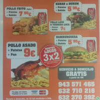 Estrella Roja Donner Kebab Errenteria menu