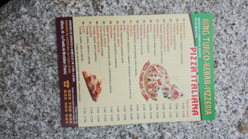 Doner Kebab Pizzería menu