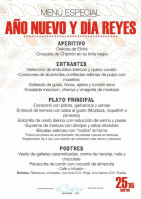 La Casita Aspe menu