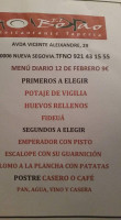 Taperia El Bokao menu