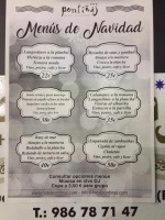 Pontinas menu