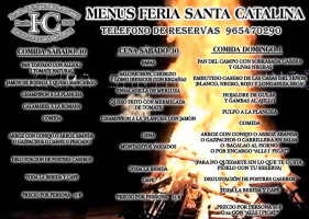 El Calpe menu