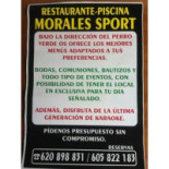 /cafetería Morales Sport Carte