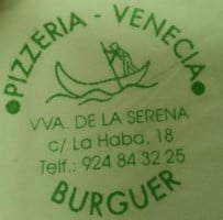 Venecia Pizzeria menu