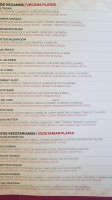 Goa Cocina India menu