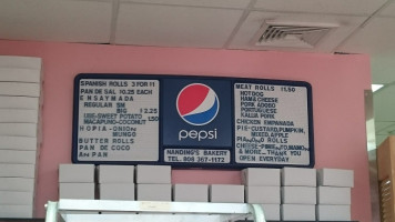 Picos Blancos menu