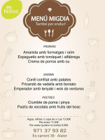 Es Festuc menu