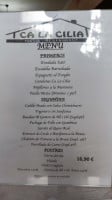 Marsalá menu