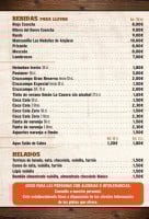 The Prince Albert menu