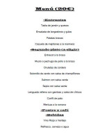 Casa Carme menu