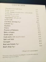 Etxebarri menu