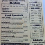 Fogon De Abuela menu